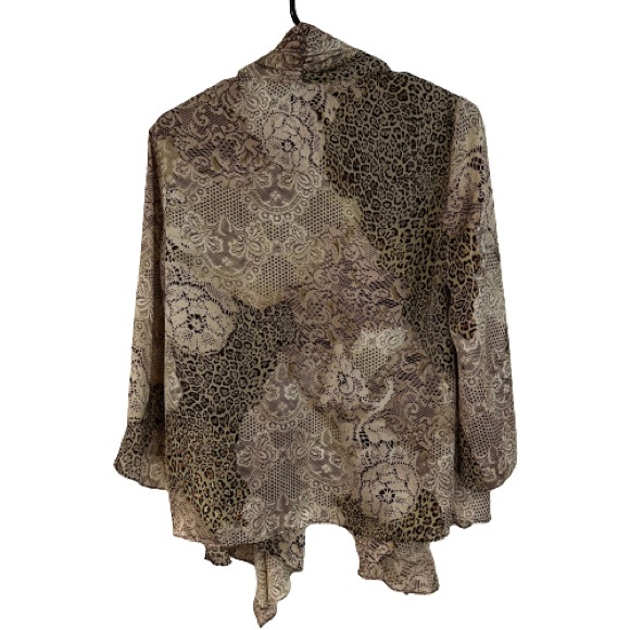 2/$10🔥 Leopard and Paisley Print Lightweight Cardigan - Picture 3 of 6